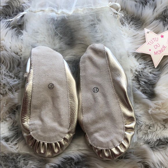 Tutu du Monde Gold Ballet Slippers - Picture 3 of 4